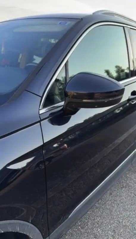 Side profile - tinted windows on dark vehicle