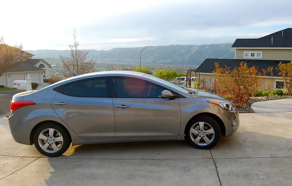 Hyundai Elantra with TintRebel tint installed on all windows