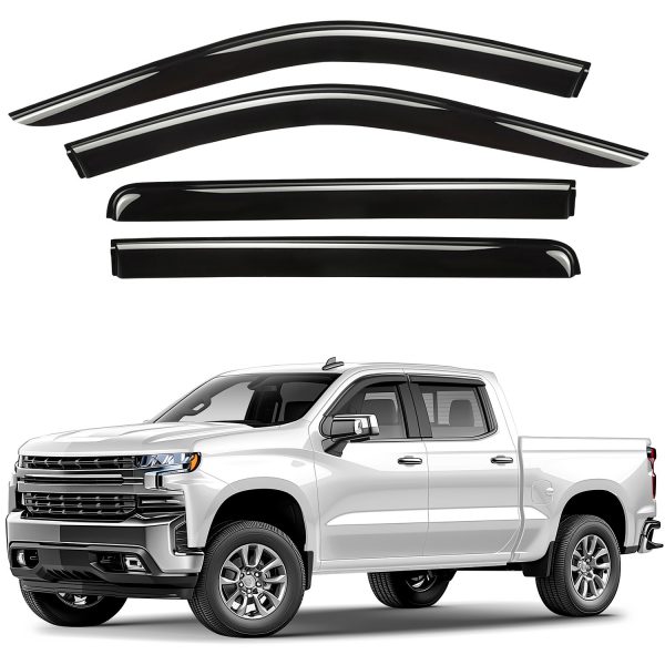 Window Vent Visors | Rain Guards for Jeep, Ford F-150, Ram, Silverado & Sierra (2017+) - Image 4
