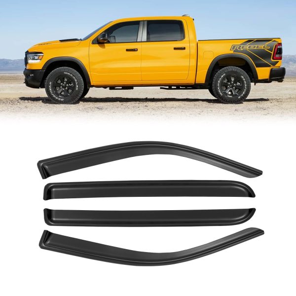 Window Vent Visors | Rain Guards for Jeep, Ford F-150, Ram, Silverado & Sierra (2017+) - Image 3