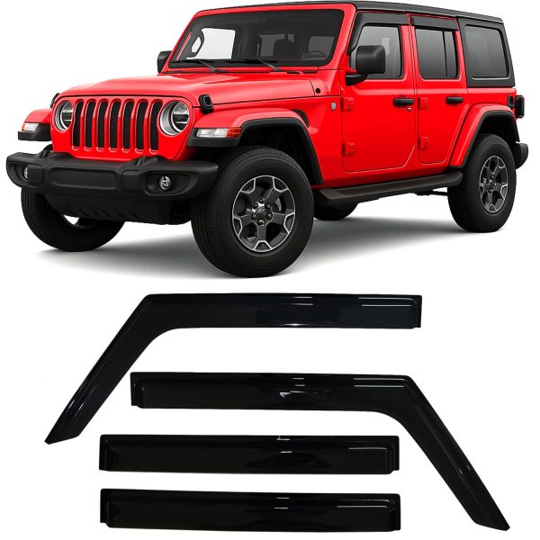 Window Vent Visors | Rain Guards for Jeep, Ford F-150, Ram, Silverado & Sierra (2017+)
